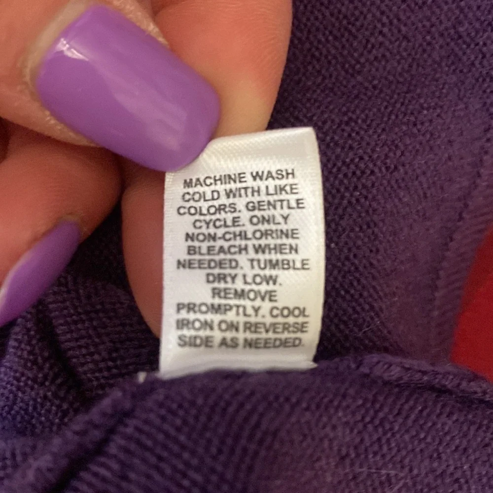 Cato purple sleeveless sweater. Size 14/16W - Picture 7 of 7